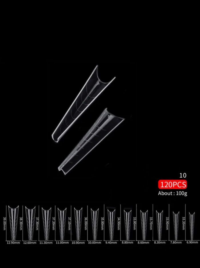 120pcs Dual System Nail Forms 10