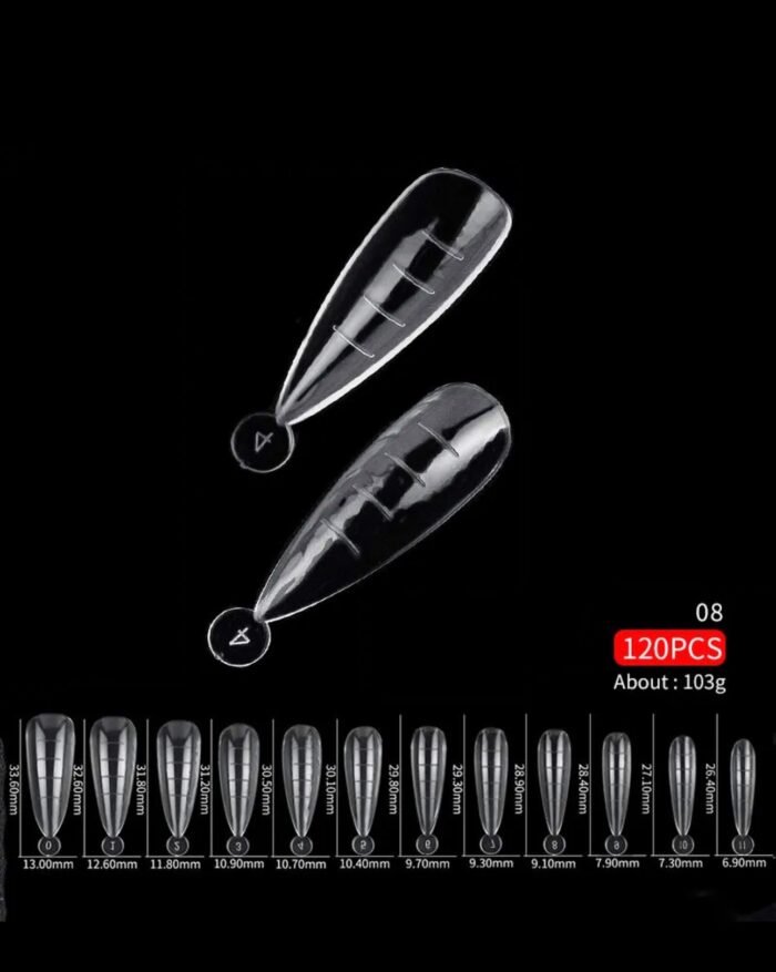 120pcs Dual System Nail Forms 08