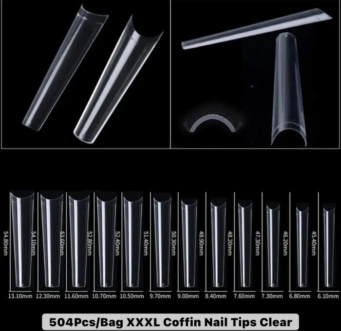 Clear Nail Tips XXL